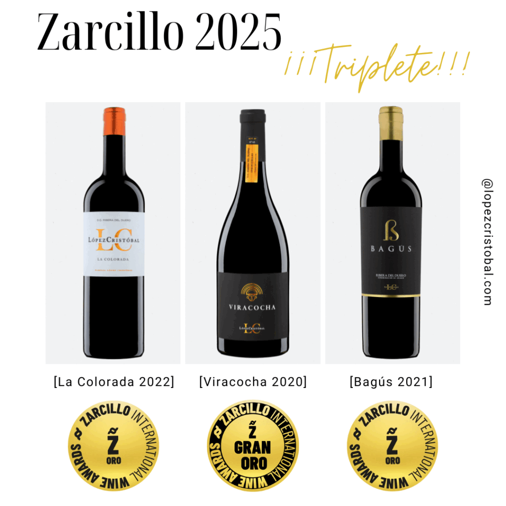 Presentación de los 3 vinos premiados en los premios zarcillo 2025