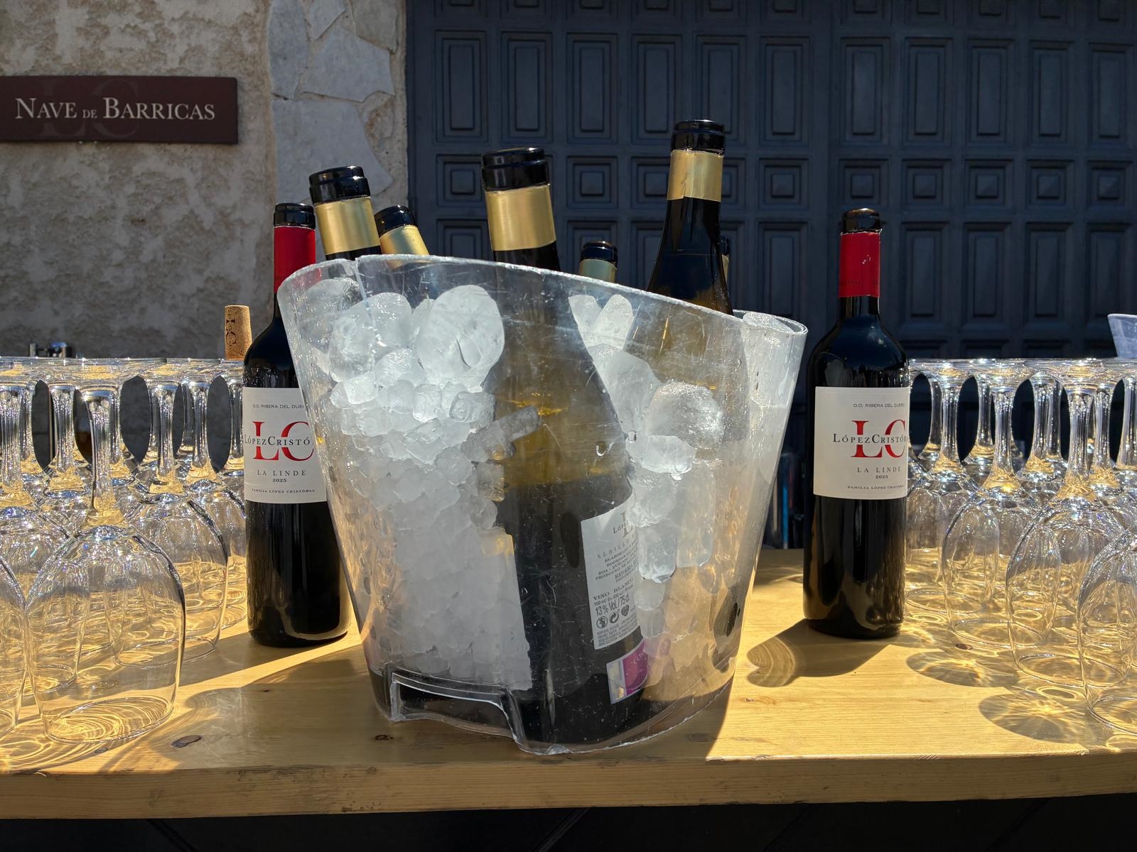 Cubitera de vino durante unos eventos